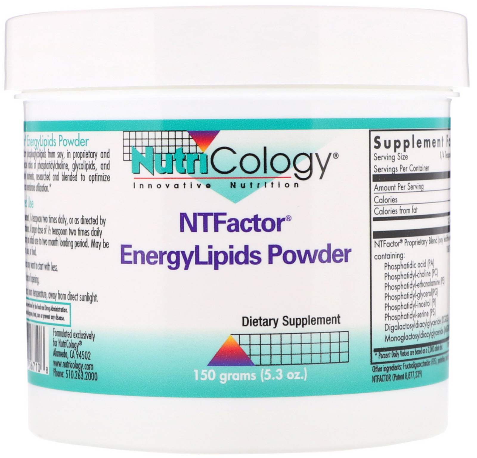 Comprar Nutricology, Fator NT, Energia Lípidos em Pó, 150 g