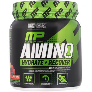 Comprar MusclePharm, Amino1, Hydrate + Recover, Fruit Punch, 15 oz (426 g)