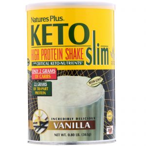 Comprar Nature's Plus, Keto Slim, Shake de Proteínas, baunilha, 0,80 lb. (363 g)