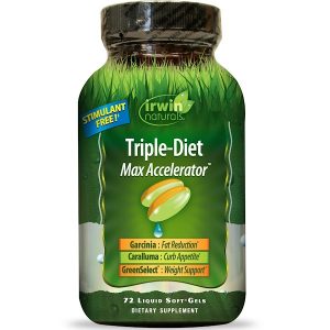 Comprar Irwin Naturals, Dieta tripla, acelerador máximo, 72 cápsulas de softgel