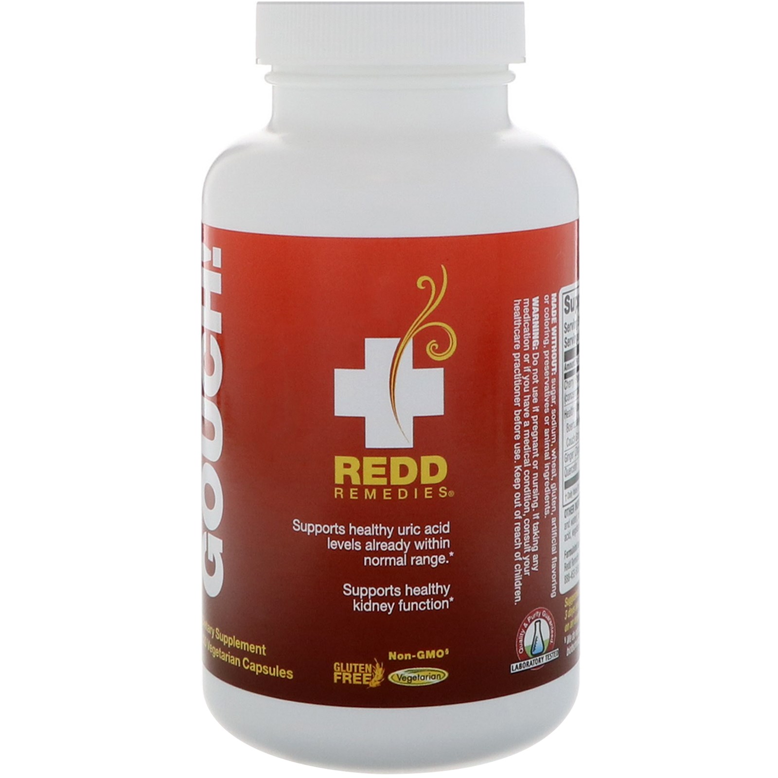 Comprar Redd Remedies, Gouch!, 120 Vegetarian Capsules - Imagem 3