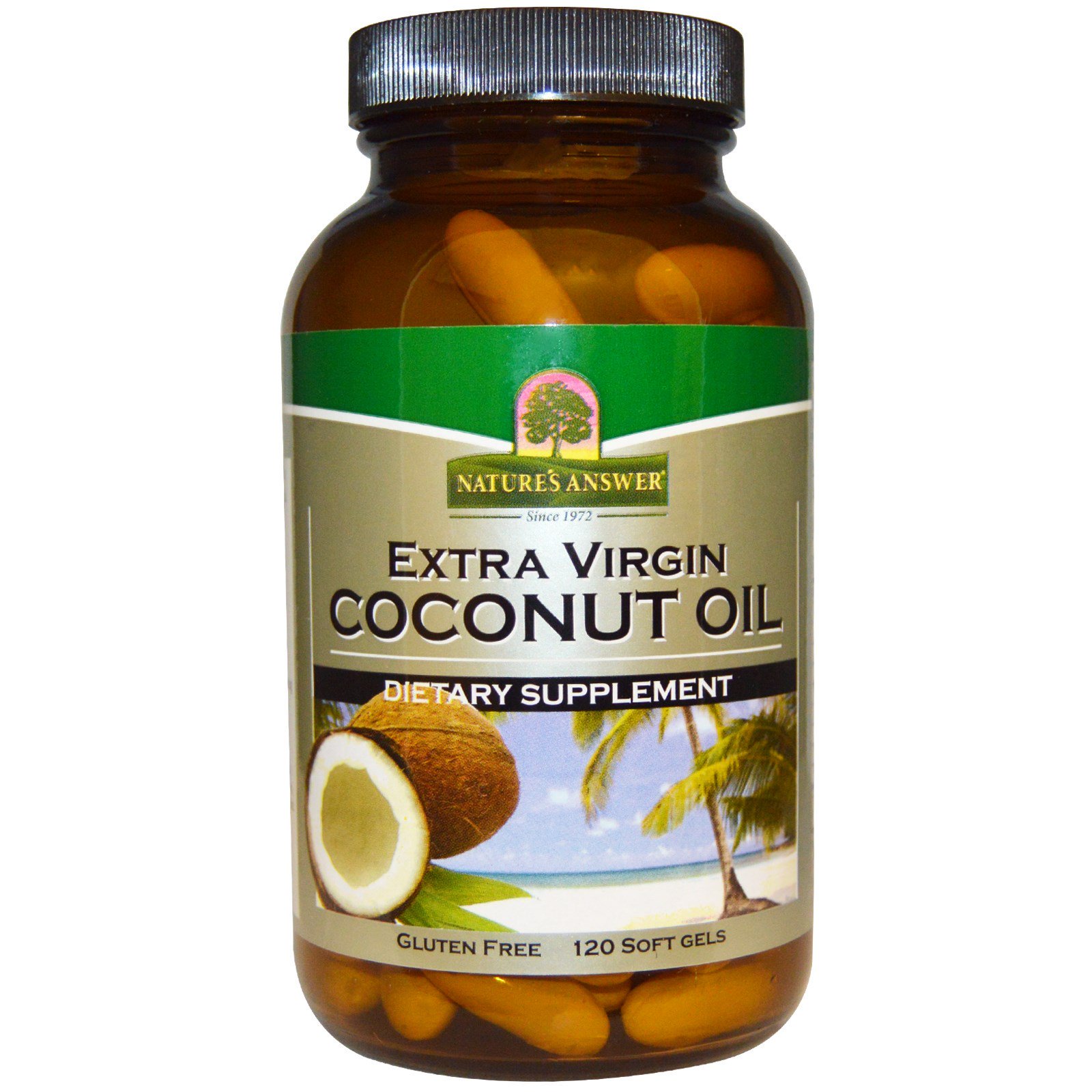 Comprar Nature's Answer, Óleo de Coco Extra Virgem, 120 Cápsulas