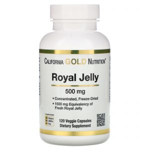 Comprar California Gold Nutrition, Geleia Real, 500 mg, 120 Cápsulas Vegetais