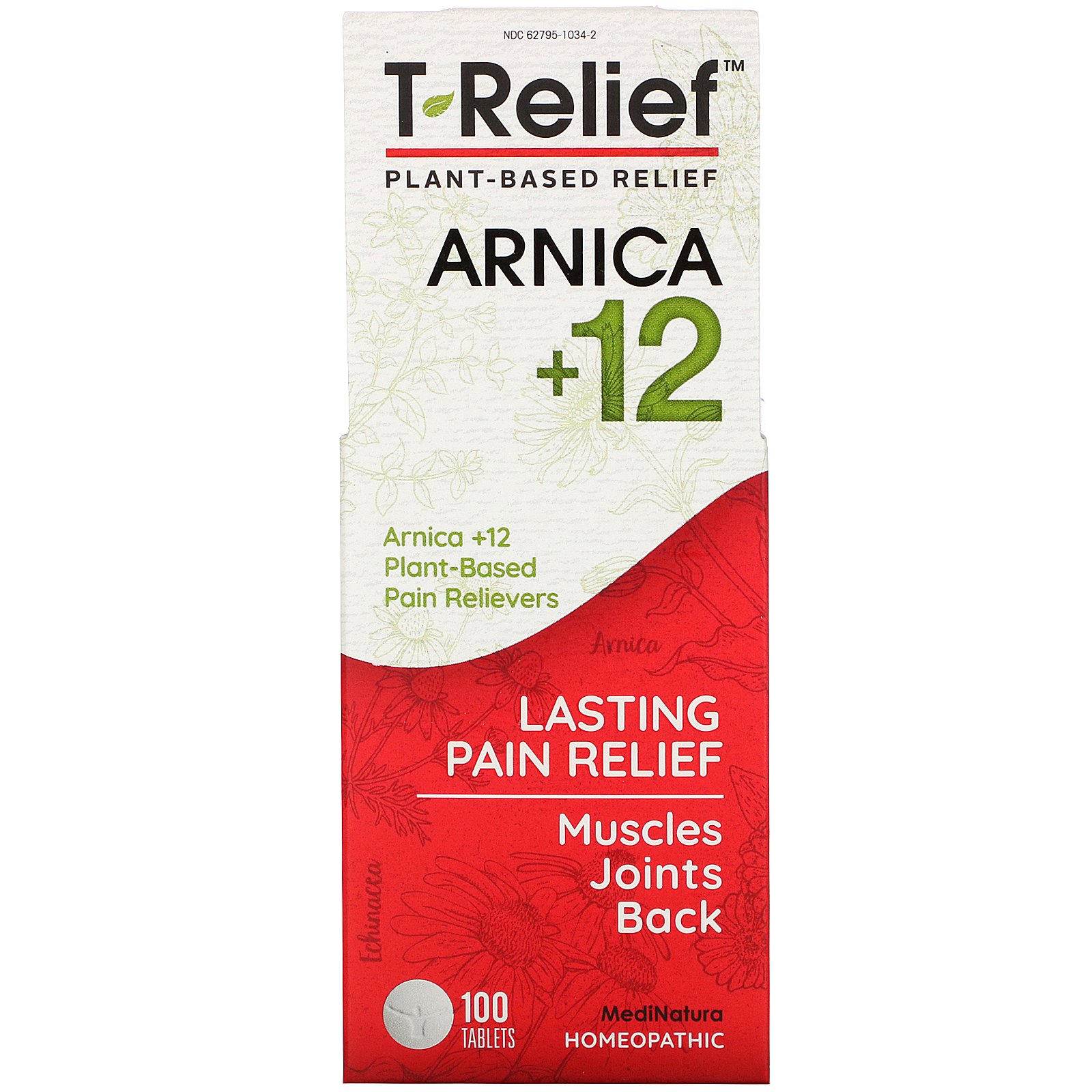 Comprar MediNatura, T-Relief, Arnica +12, 100 Tablets
