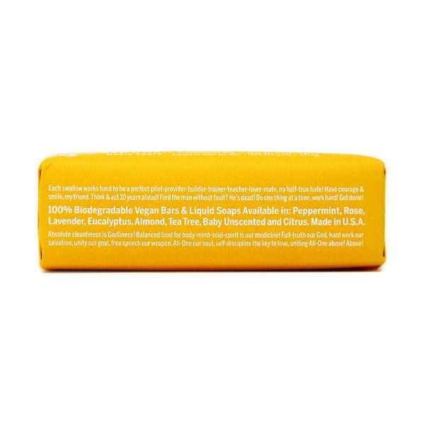 Comprar Dr Bronner Orgânico Pure Castela Bar Soap Citrus 5 oz - Imagem 4