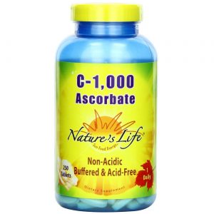 Comprar Nature's Life C-1, 000 Ascorbato 250 Tabletes