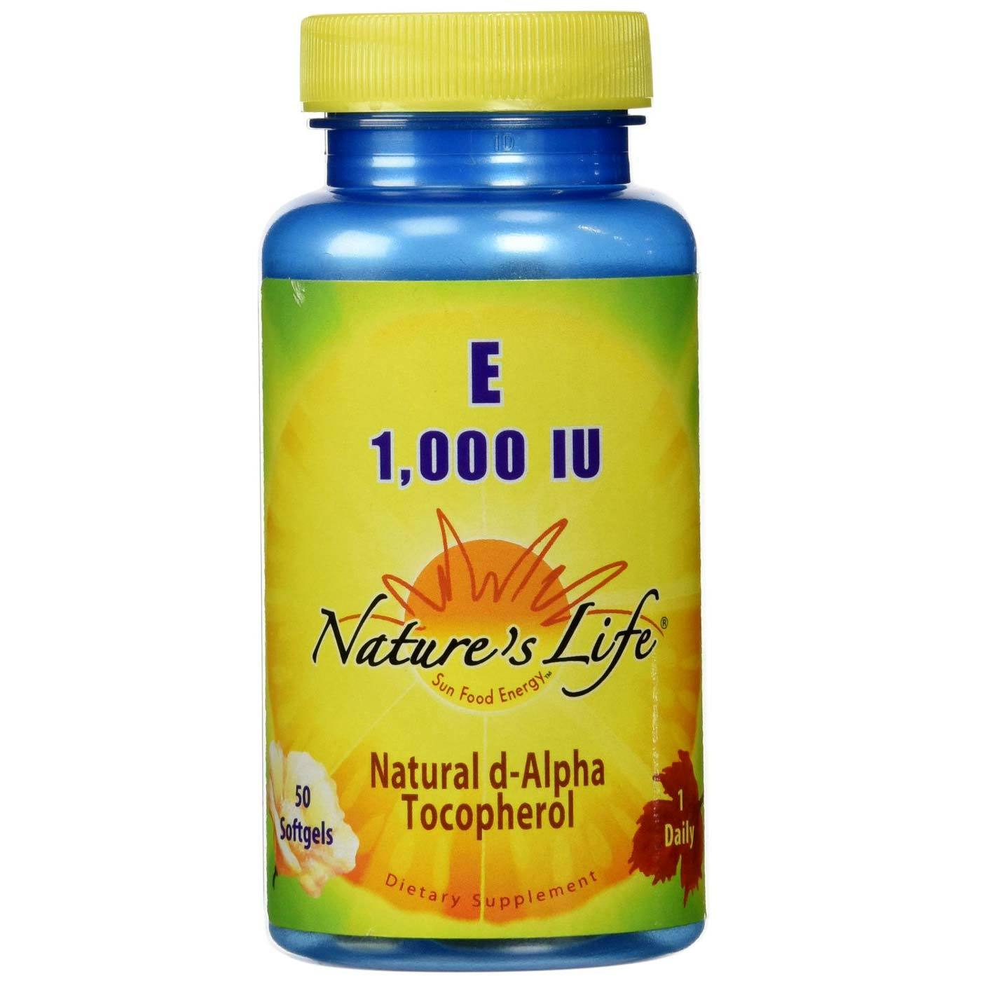 Comprar Nature's Life E 1.000 UI 50 Cápsulas