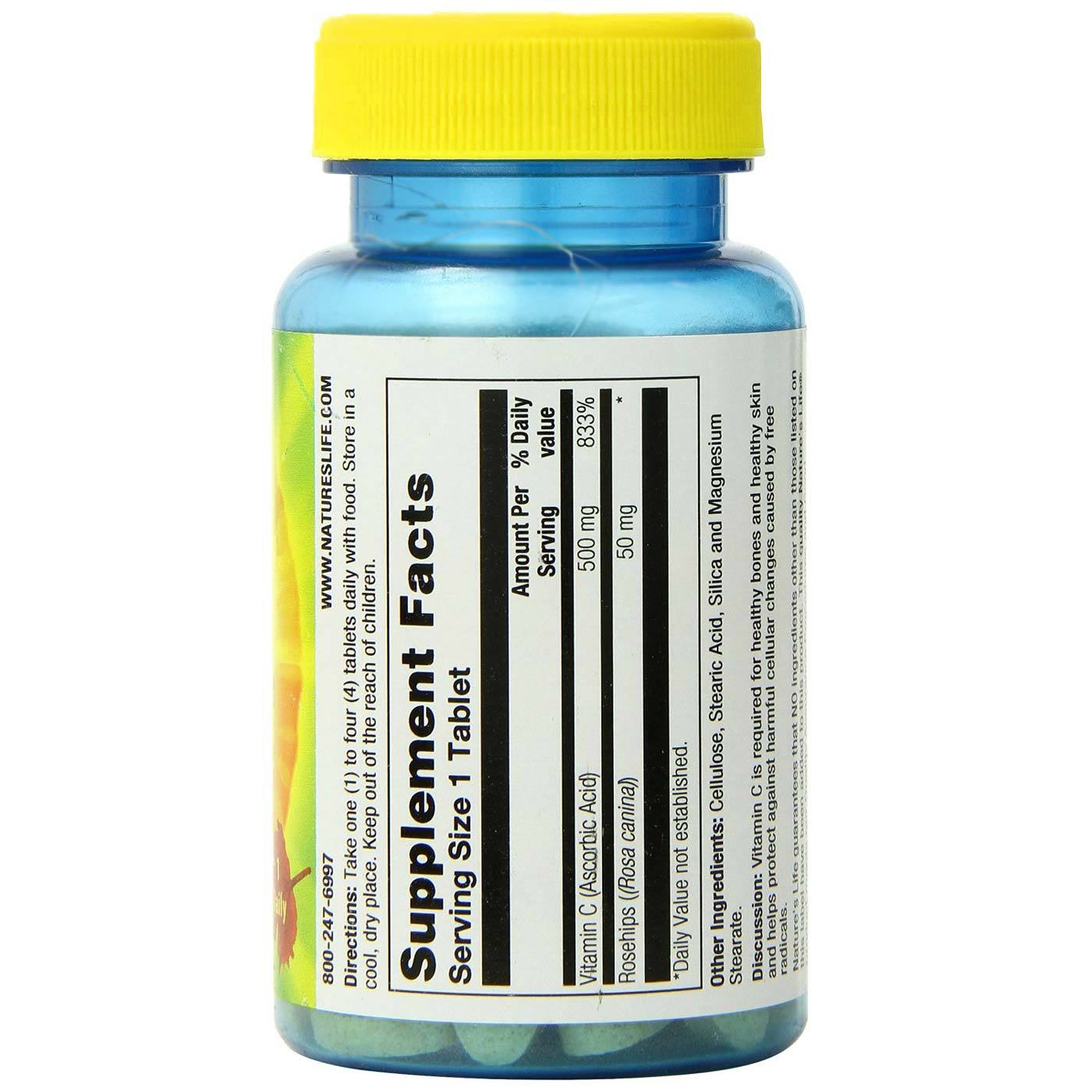 Comprar Nature's Life C Básico 500 mg 100 Tabletes - Imagem 2