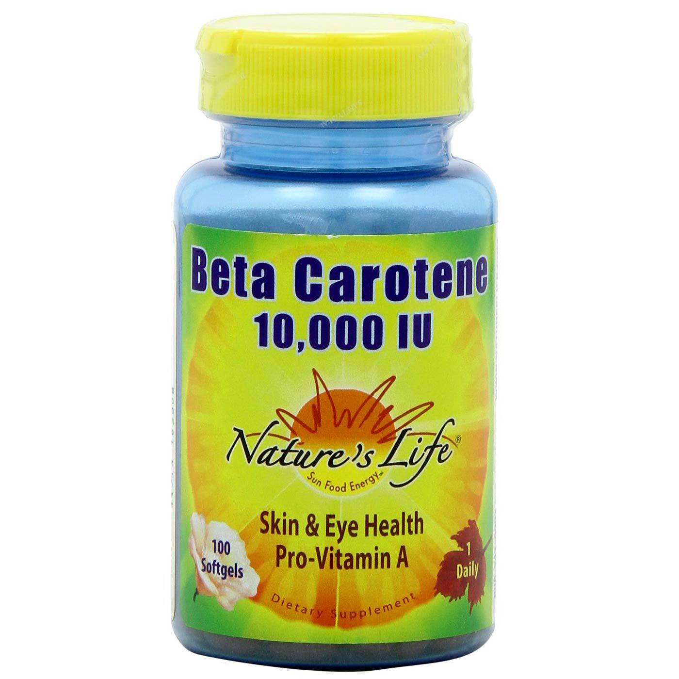 Comprar Nature's Life, Beta Caroteno 10.000 UI - 100 Cápsulas em Gel