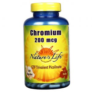 Comprar Nature's Life, Cromo 200 mcg - 250 Cápsulas