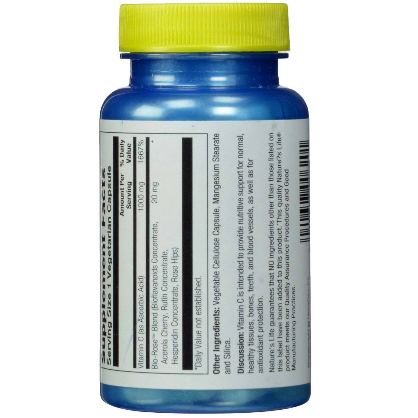 Comprar Nature's Life C 1000 mg 50 Cápsulas Vegetarianas - Imagem 3