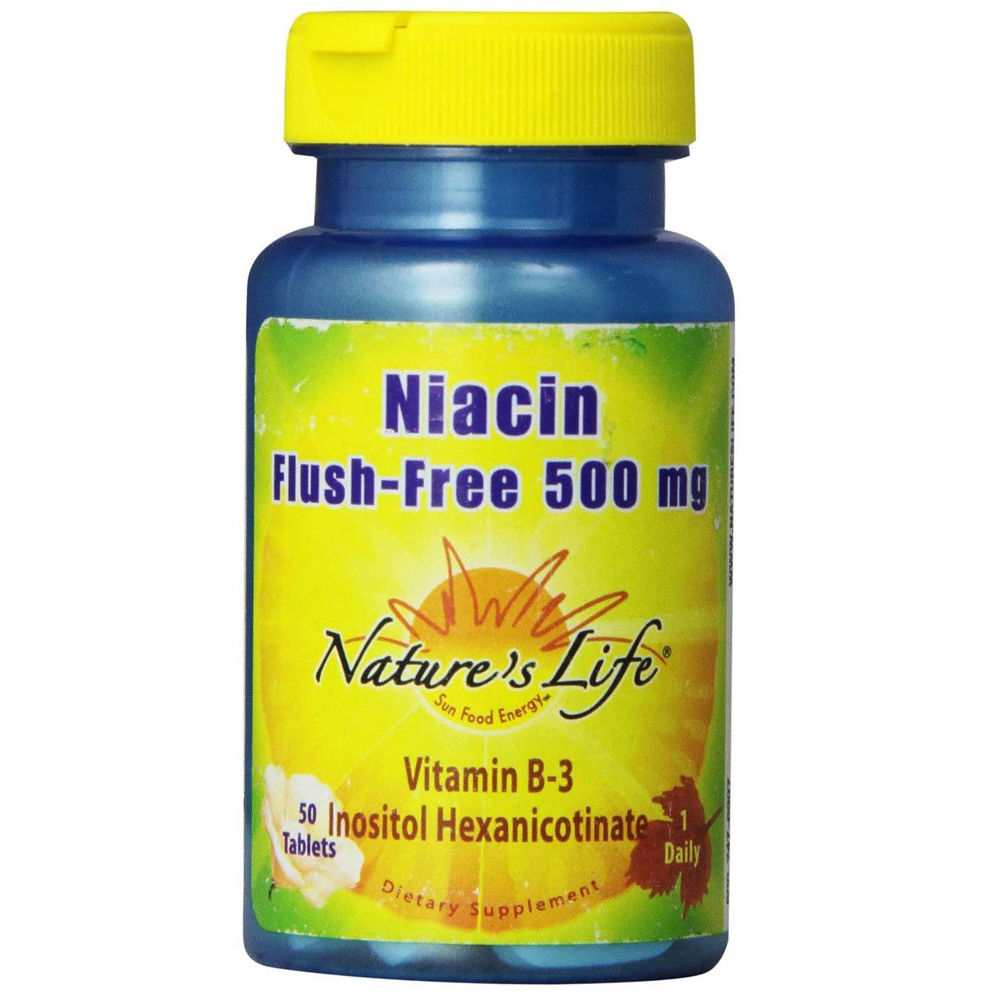 Comprar Nature's Life Niacina Lave-Free 500 mg 50 Tabletes