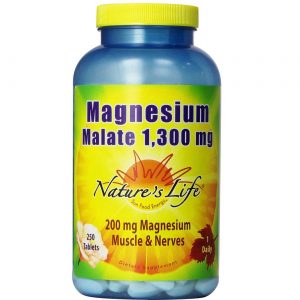 Comprar Nature's Life Malato de magnésio 1.300 mg - 250 Tabletes