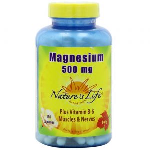 Comprar Nature's Life, Magnésio 500 mg - 180 Cápsulas