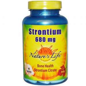Comprar Nature's Life, Estrôncio 680 mg - 60 Tabletes