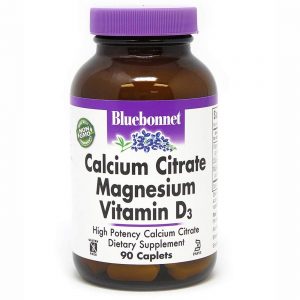 Comprar Bluebonnet Nutrition, Magnésio de Citrato de Cálcio Mais Vitamina D3 - 90 Cápsulas