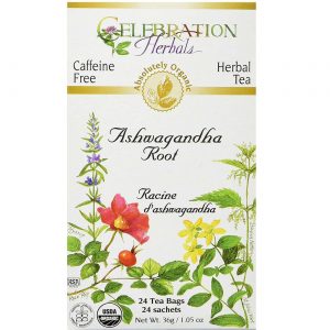Comprar Celebration Herbals Herbal Tea, Chá de Raíz de Ashwagandha - 24 Saquinhos de Chá