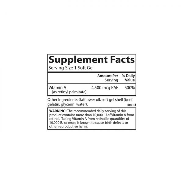 Comprar Carlson Labs, Palmitato de Vitamina A 15.000 UI - 240 Cápsulas - Imagem 4