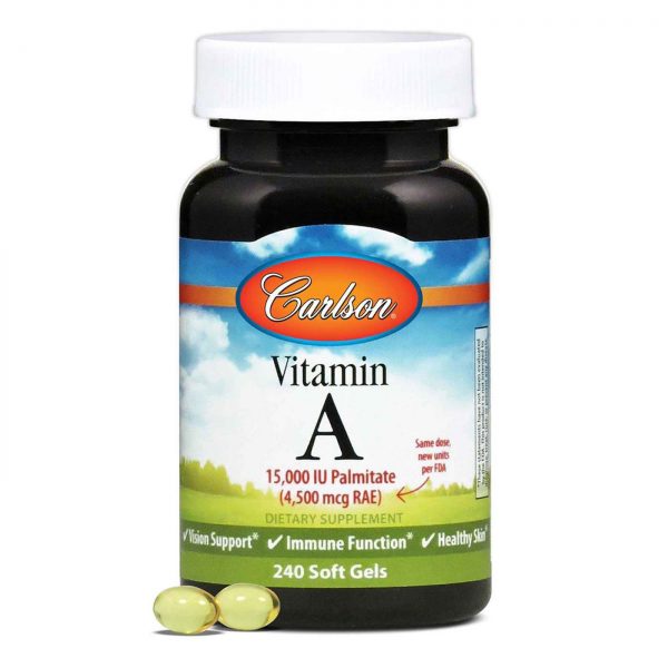 Comprar Carlson Labs, Palmitato de Vitamina A 15.000 UI - 240 Cápsulas - Imagem 5