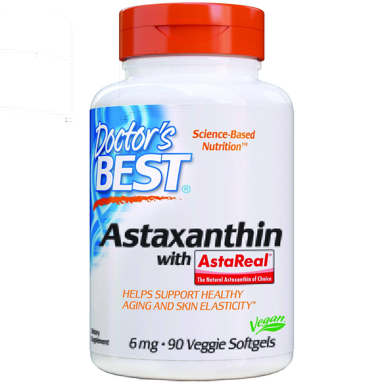 Comprar Doctor's Best, Astaxantina com AstaPure, 6 mg, 90 Cápsulas Softgel Vegetarianas