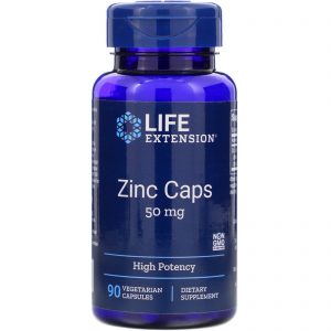 Comprar Life Extension, Cápsulas de Zinco, Alta Potência, 50 mg, 90 Cápsulas Vegetais