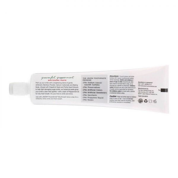 Comprar Jason Natural Cosmetics, PowerSmile® Creme Dental, Hortelã-Pimenta - 170 g - Imagem 4