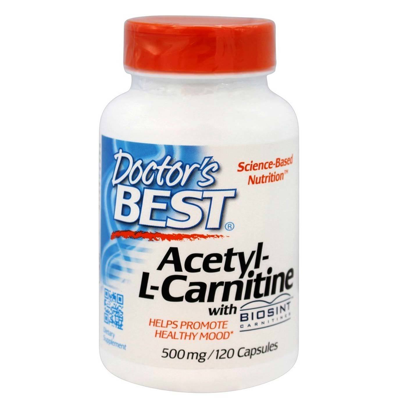 Comprar Doctor's Best, Acetil L-Carnitina - 120 Cápsulas