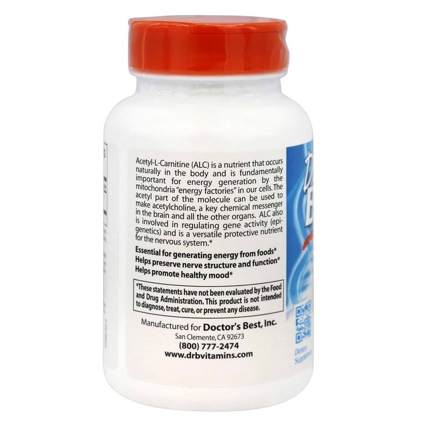 Comprar Doctor's Best, Acetil L-Carnitina - 120 Cápsulas - Imagem 3