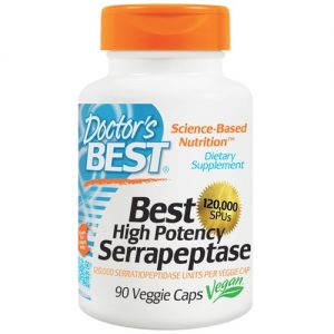 Comprar Doctor's Best, Serrapeptase de Alta potência - 120.000 SPUs - 90 Cápsulas Vegetais