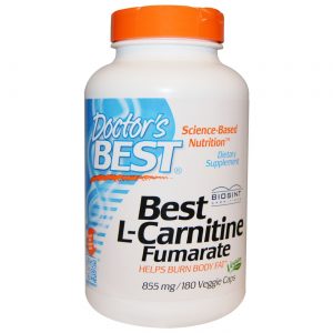 Comprar Doctor's Best, Fumarato de L-Carnitina - 180 Cápsulas Vegetarianas