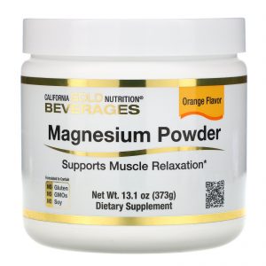 Comprar California Gold Nutrition, Bebida de Magnésio em Pó, Sabor Laranja, 373 g (13,1 oz)