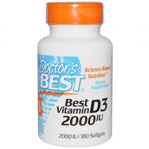 Comprar Doctor's Best Vitamina D3 2000UI 180 SFG