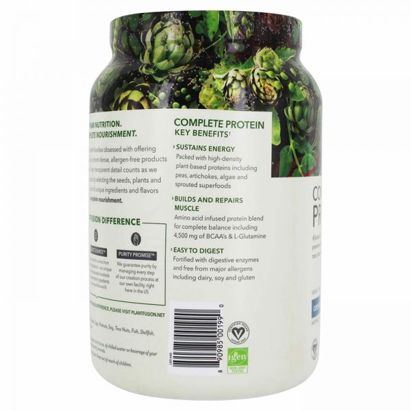 Comprar Plantfusion, Proteína Vegetal Completa - Cookies e Creme - 900g (2 lbs) - Imagem 4