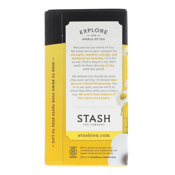 Comprar Stash Tea, Chá de Camomila Premium - 20 Saquinhos de Chá - Imagem 4