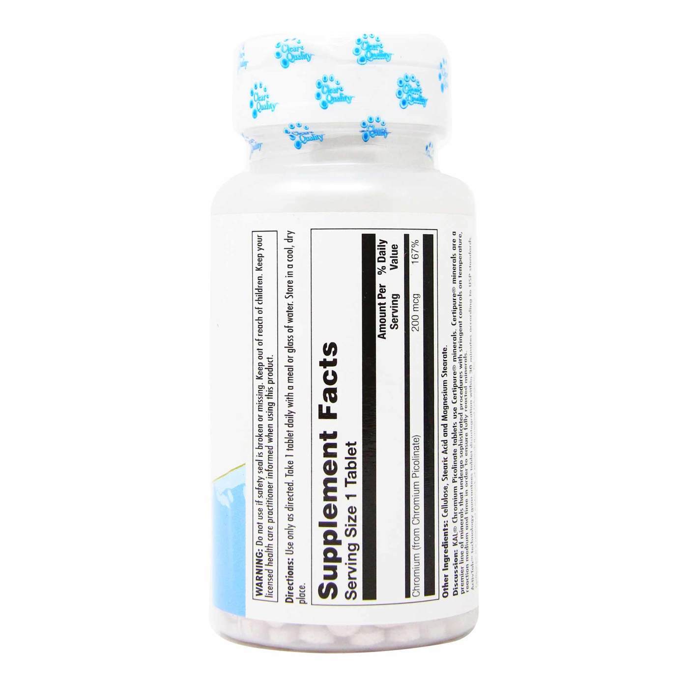 Comprar Kal, Picolinato de Como 200 mcg - 60 Tabletes - Imagem 2