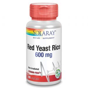 Comprar Solaray Levedura de Arroz Vermelho de 600 mg 90 VegCaps