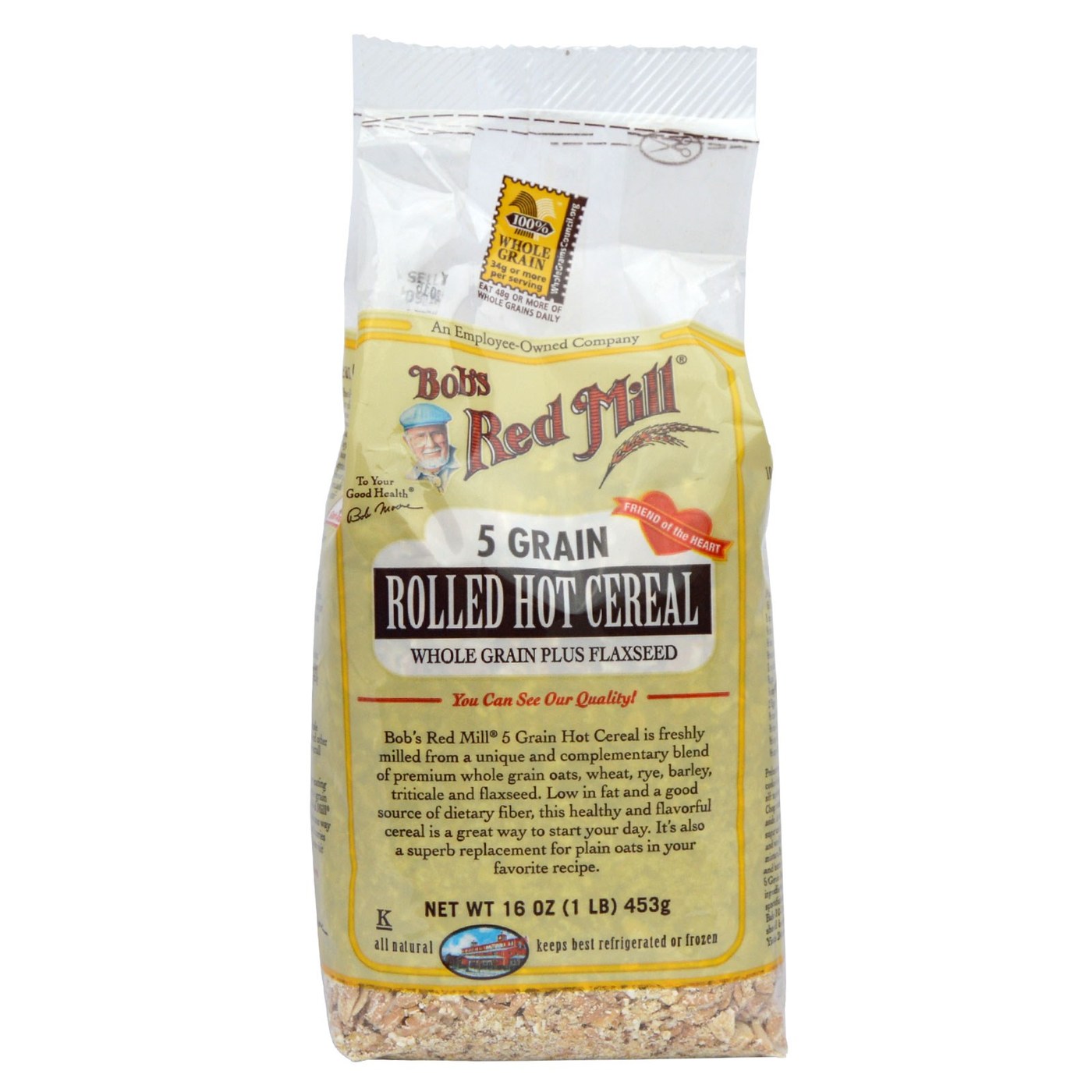 Comprar Bobs Red Mill 5 Grain Laminados Whole Grain Hot Cereal (4 blocos) 4 - 16 onças Bags