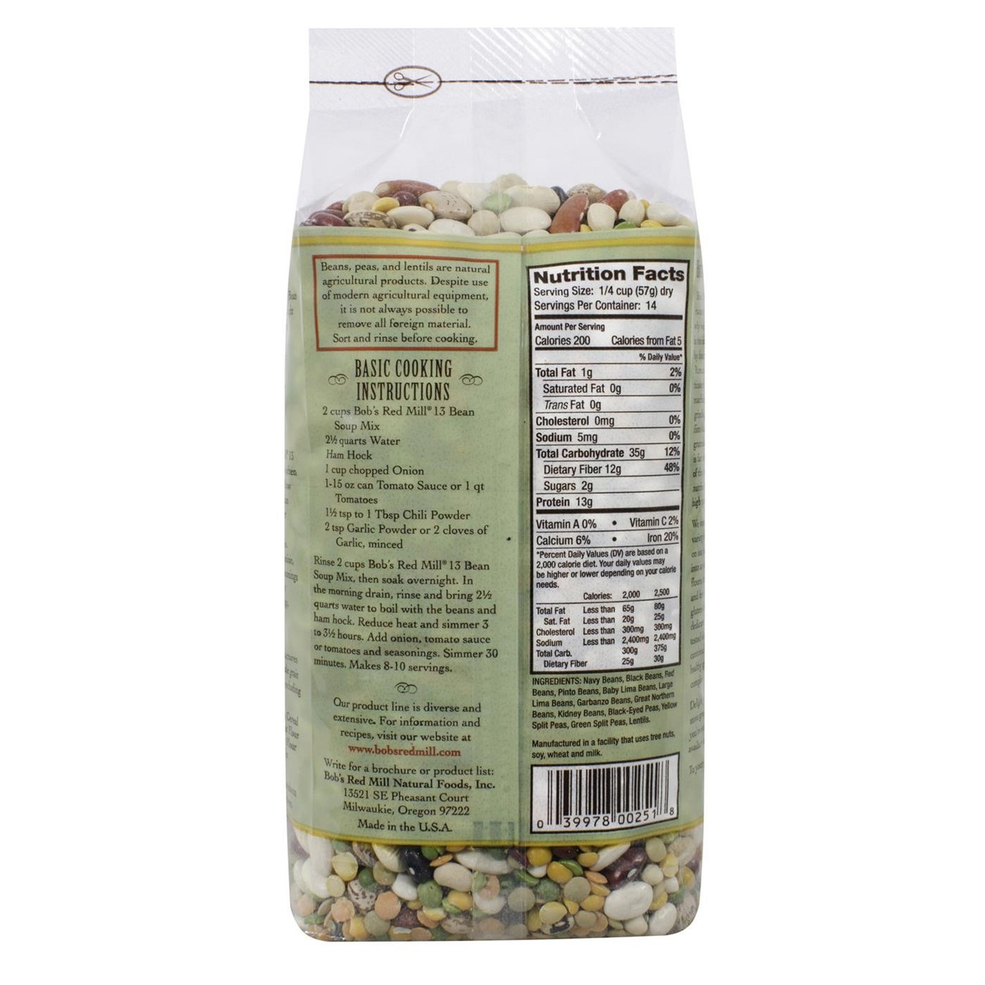 Comprar Bobs Red Mill 13 Feijão Mix Soup (Pack 4) de 4 - 29 onças Bags - Imagem 2