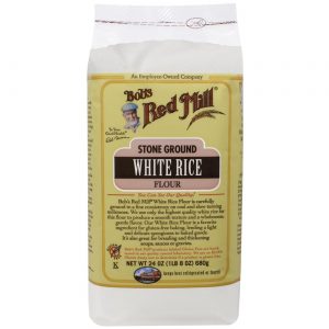 Comprar Bobs Red Mill Terra de pedra branca Farinha de Arroz (4 blocos) de 4 - 24 onças Bags