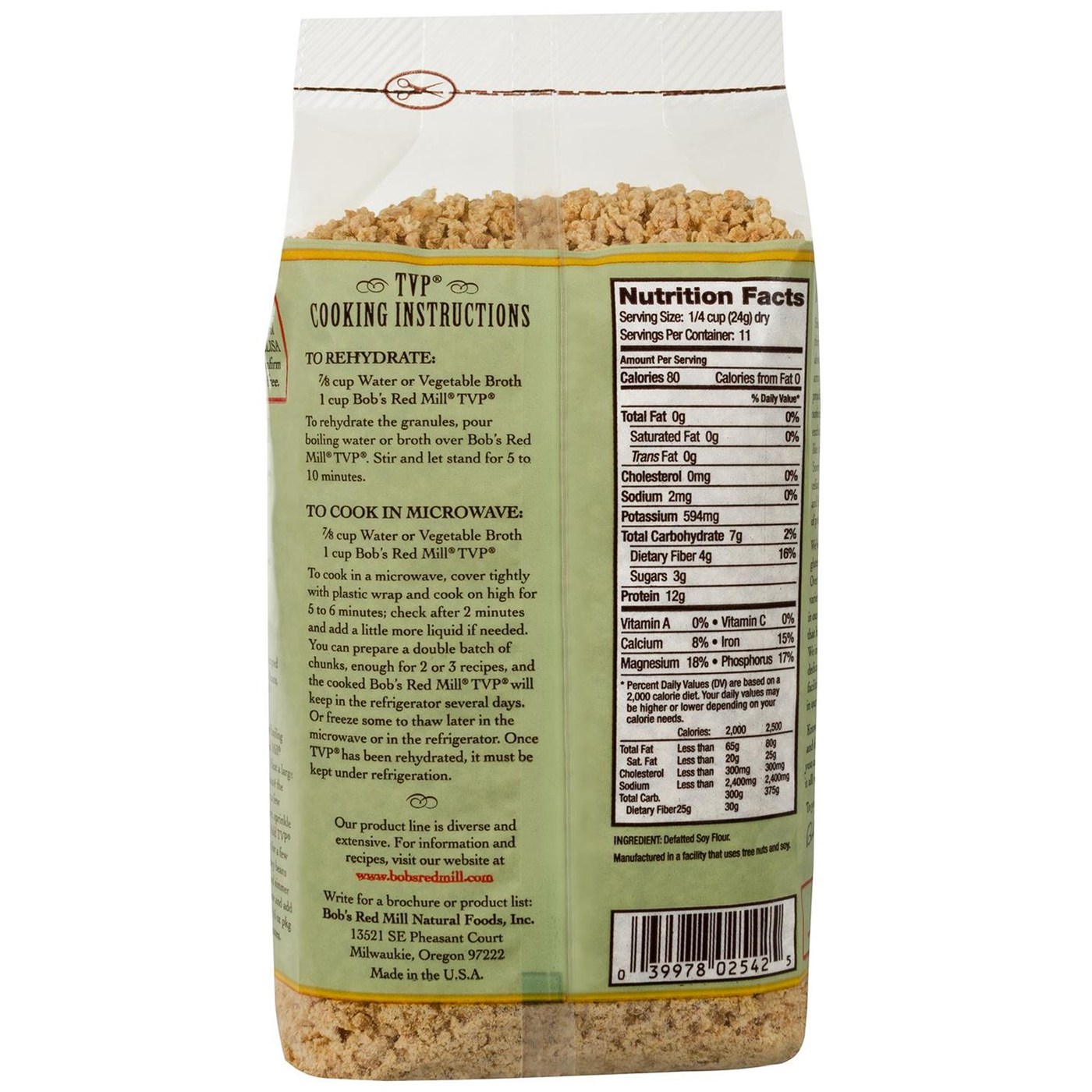 Comprar Bobs Red Mill A proteína vegetal texturizada (4 pack) de 4 - 10 onças Bags - Imagem 2
