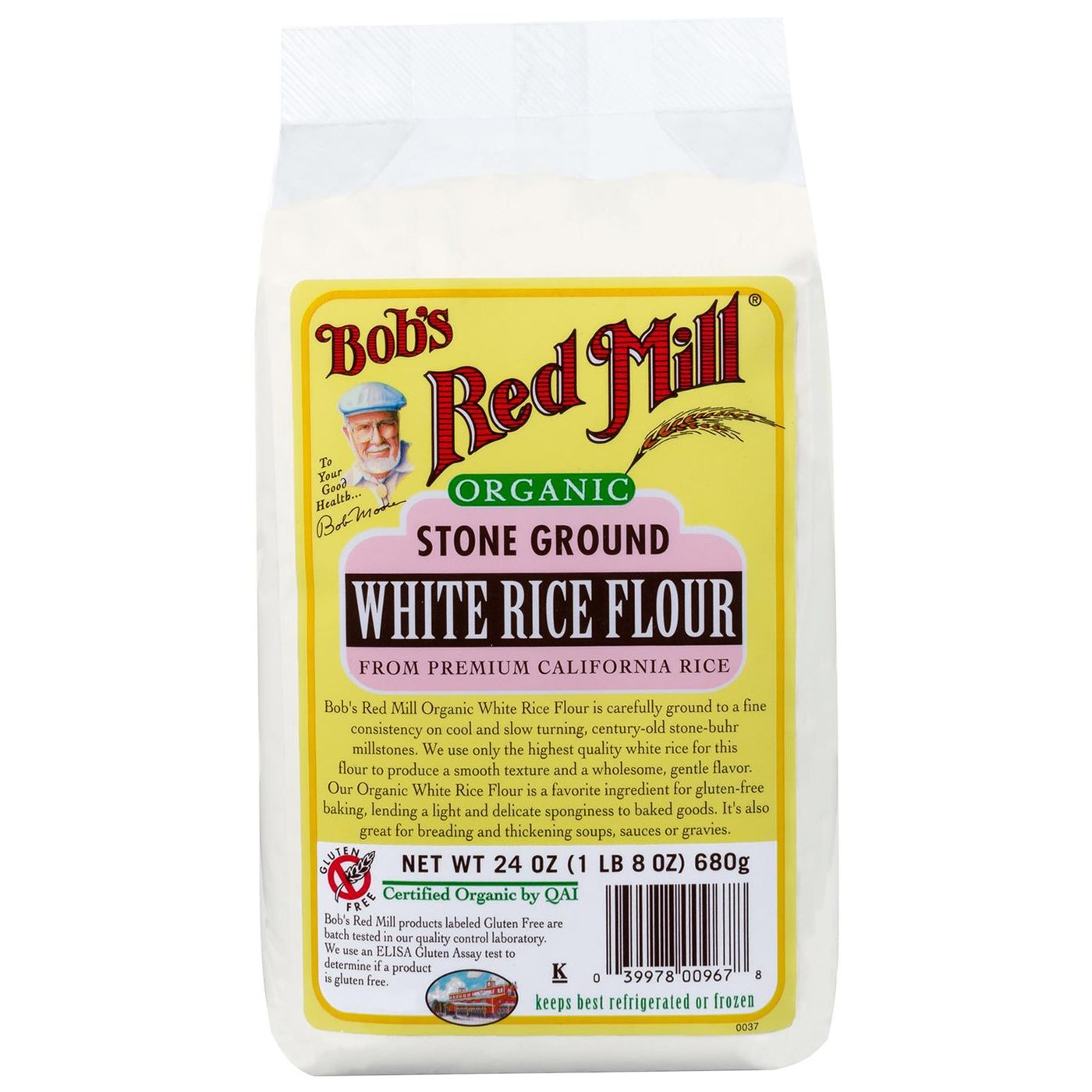 Comprar Bobs Red Mill Pedra Orgânica Terra Branco Farinha de Arroz (4 unidades) de 4 - 24 onças Bags
