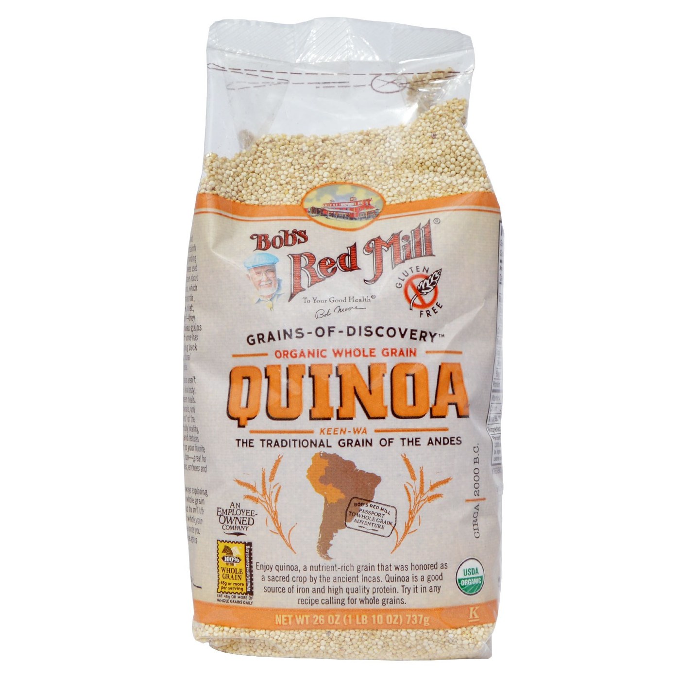 Comprar Bobs Red Mill Orgânicos Whole Grain Quinoa 4-26 oz Bags