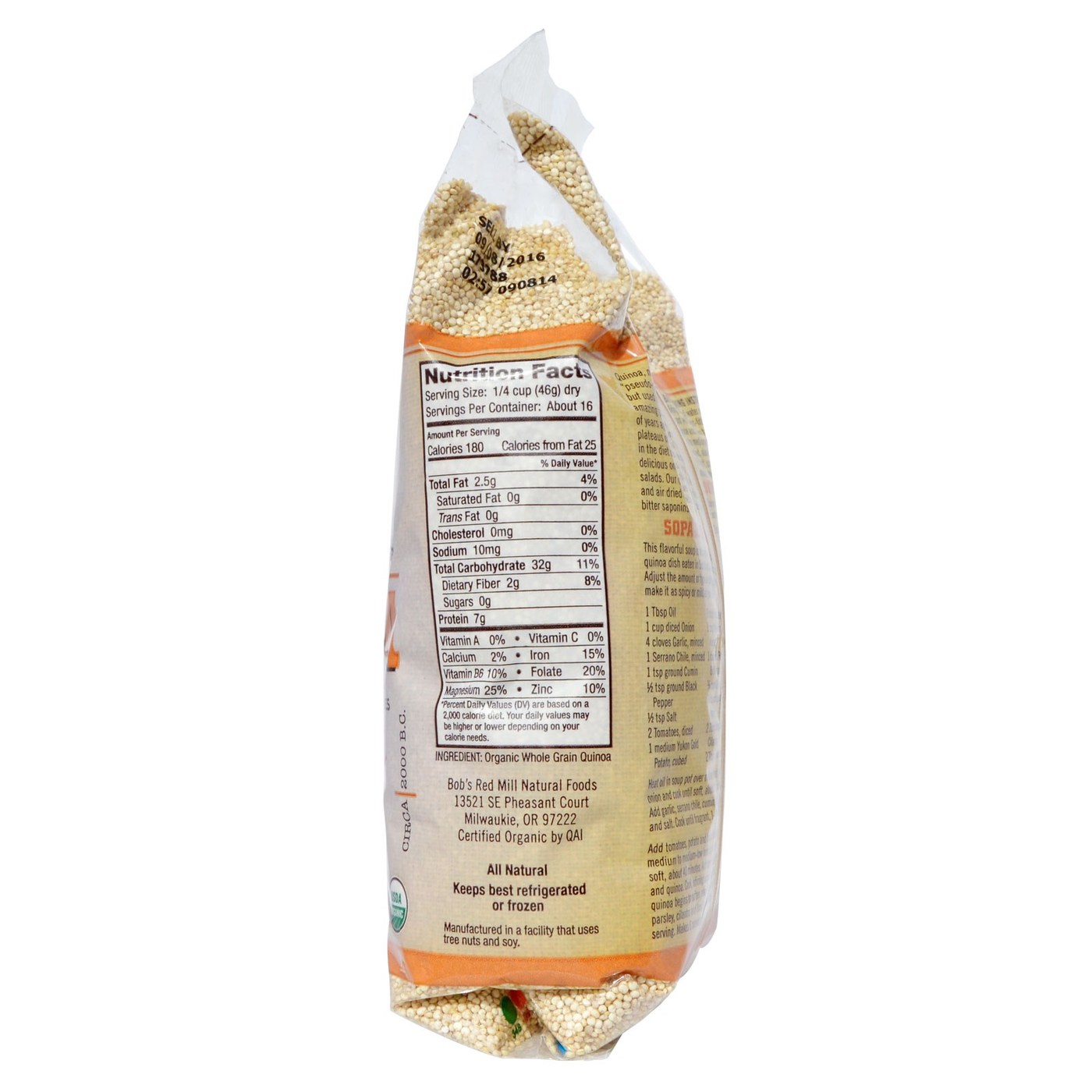 Comprar Bobs Red Mill Orgânicos Whole Grain Quinoa 4-26 oz Bags - Imagem 2