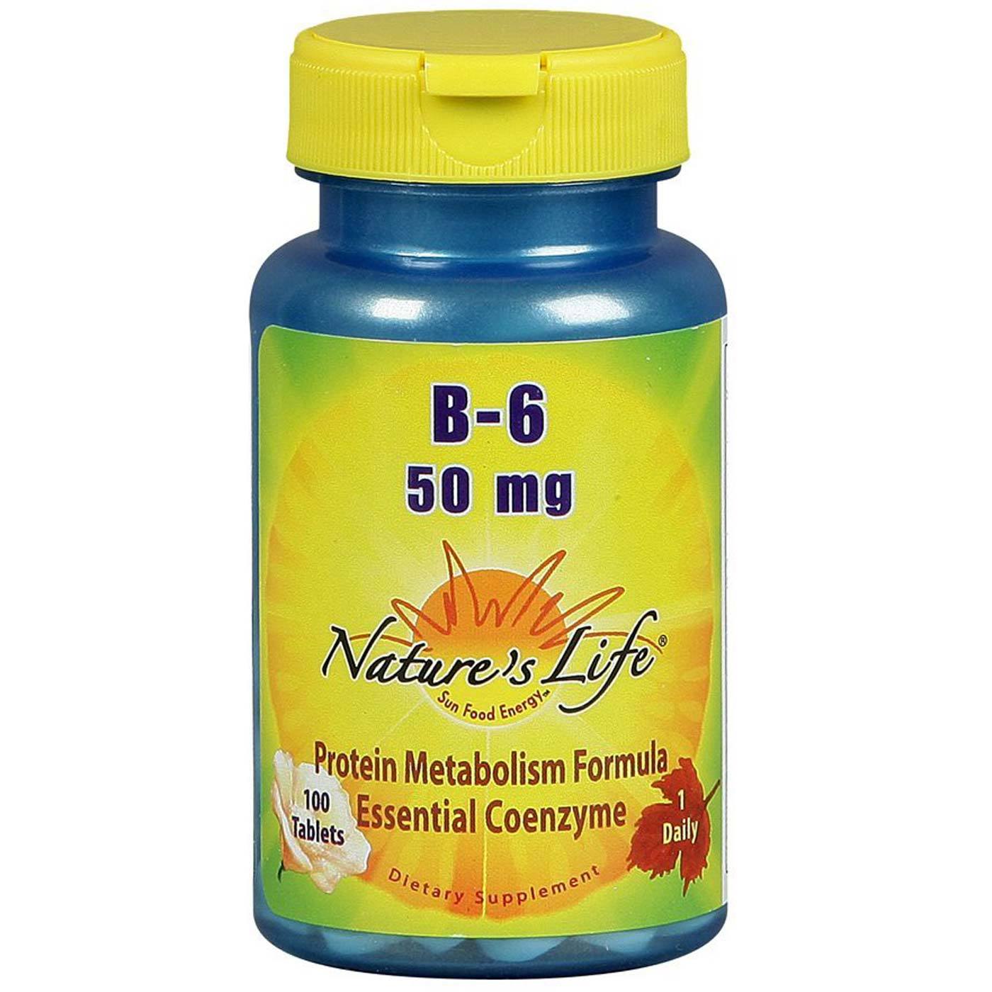 Comprar Nature's Life, B-6 50 mg - 100 Tabletes