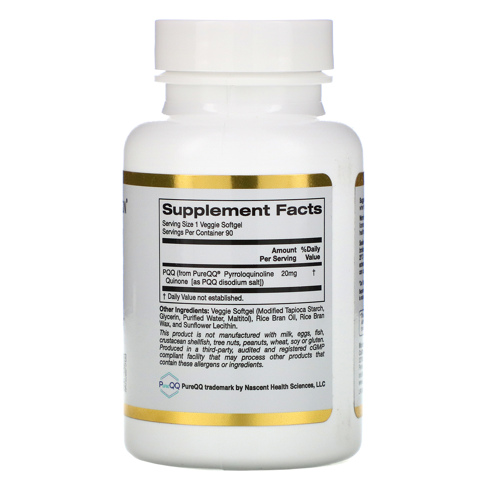 Comprar California Gold Nutrition, PQQ, 20 mg, 90 Cápsulas Gelatinosas Vegetais - Imagem 2