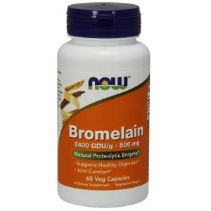 Comprar Now Foods, Bromelina 500 mg 2400 GDU - 60 Cápsulas Vegetarianas