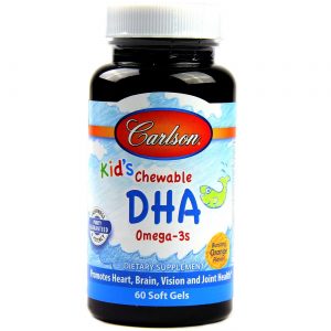 Comprar Carlson Labs, DHA Omega 3s - Mastigável para crianças sabor laranja - 60 Cápsulas em Gel