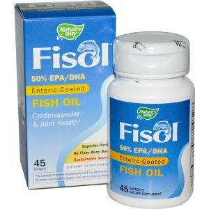 Comprar Nature's Way FISOL com revestimento entérico de óleo de peixe 45 Cápsulas