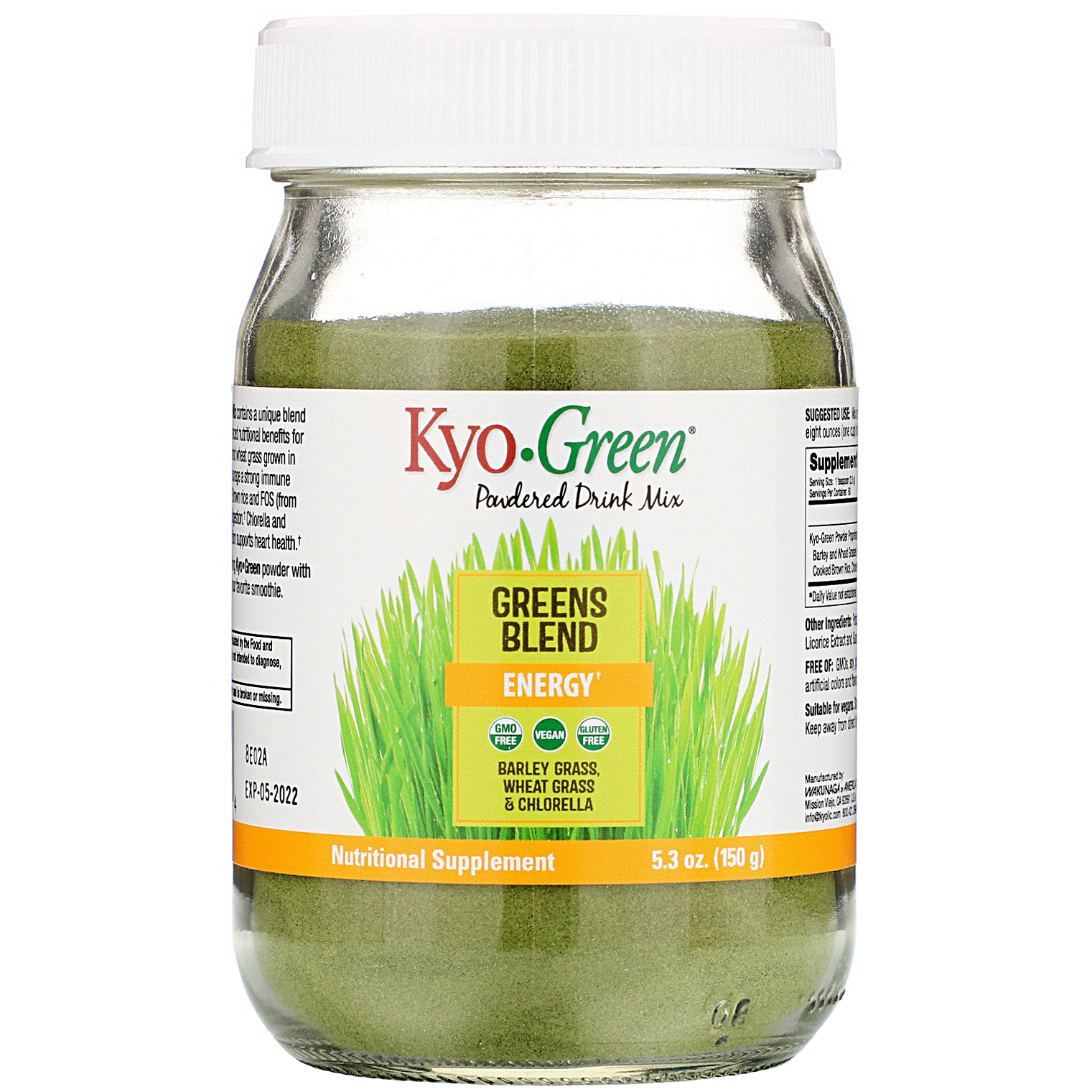 Comprar Kyolic, Mistura em Pó para Bebida Kyo-Green, 150 g (5,3 oz) - Imagem 3