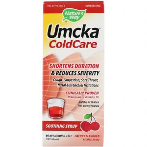 Comprar Nature's Way, Umcka, ColdCare, Soothing Syrup, Cherry, 4 fl oz (120 ml)